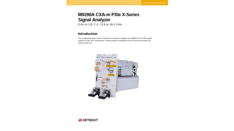 M9290A CXA-m PXIe X-Series Signal Analyzer